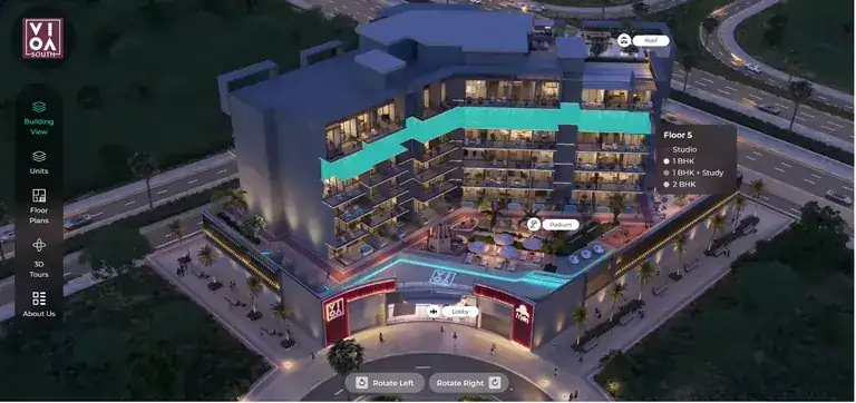 Main Reality - Vivo South — Xplore digital twin view